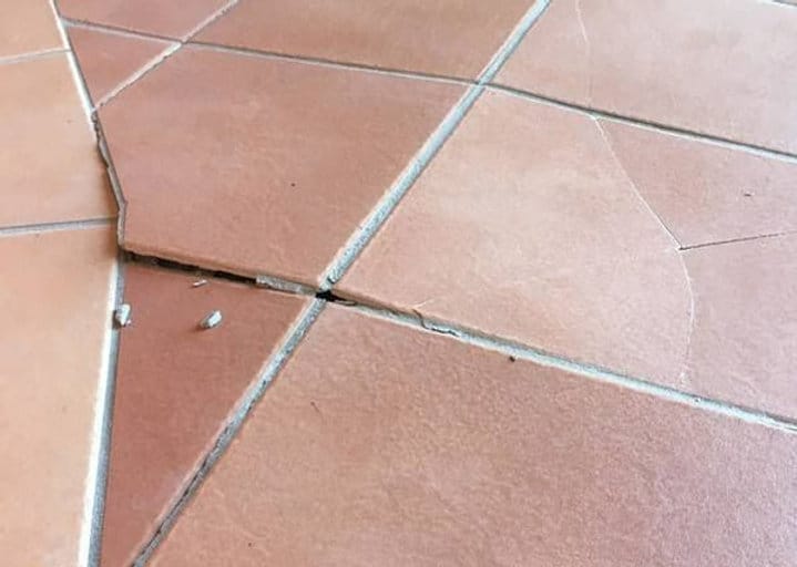 Grout cracking
