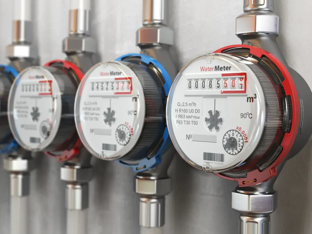Water meter flow indicator dial used to check for a hidden leak in a Melbourne home